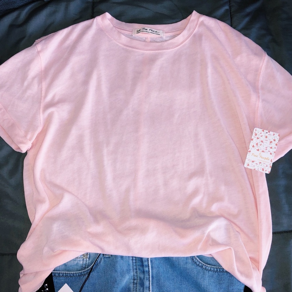 Free People Pink Tee